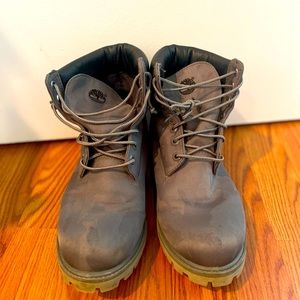 Super Rare Grey Camo (invisible) Timberlands 6in